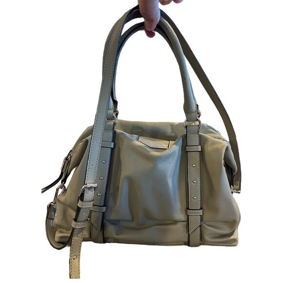 ~SIMPLY VERA VERA WANG~LOGO~PU~TAUPE~ZIP CLOSURE~SHOULDER HOBO BAG PURSE - Picture 1 of 12